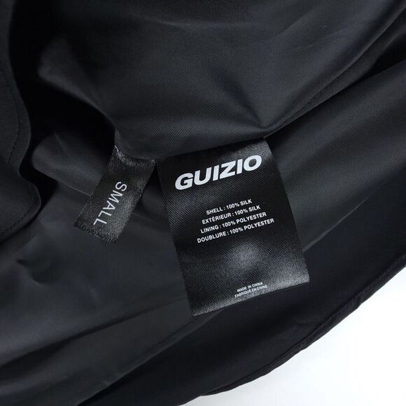 NWT Danielle Guizio 100% Silk Mae Midi Skirt 90's Ballet Minimalist Black Satin - Picture 6 of 7